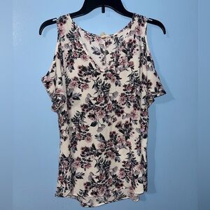 Hippie Rose, white with floral print, Women’s Large